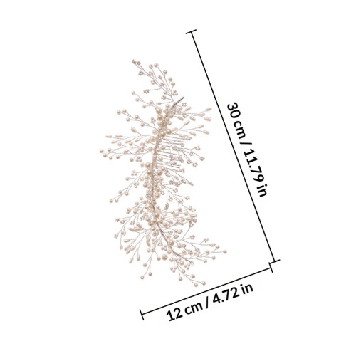 Modieuze Bruiloft Haarkam Met Parel Wit Voor Bruid 1