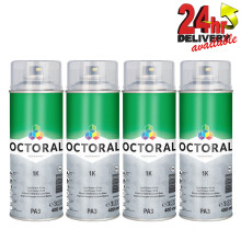 Octoral Spot Primer 1K Aerosol Spray Can White 400ml PA3 Quick Drying x4