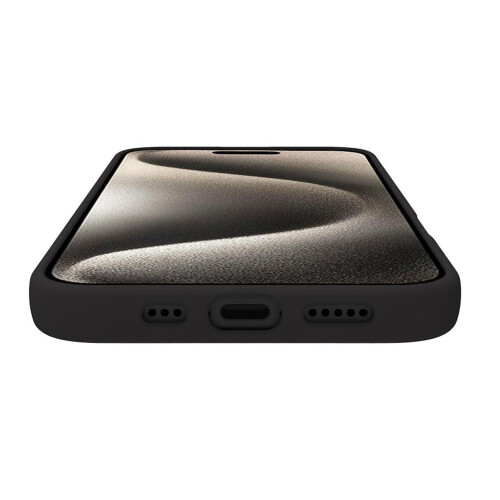 Cromomag Coque en caoutchouc souple MagSafe compatible iPhone 16 Noir 2