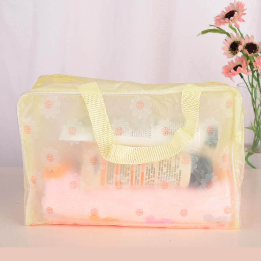 Dcph-Clothing (Yellow) Waterproof Pvc Cosmetic Travel Bag