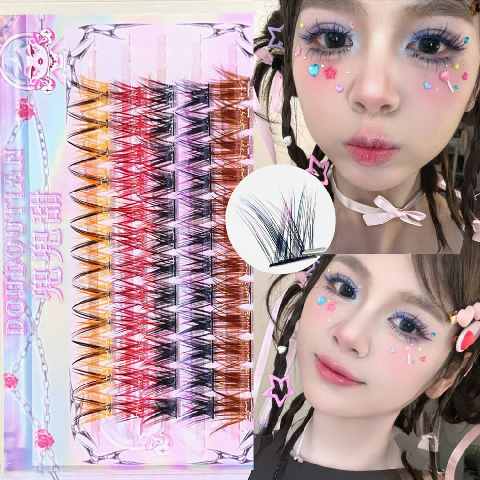 Dcph-Clothing Vivid Gradient Lash Extensions For Beginners & Pros