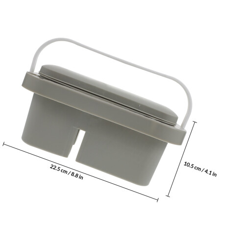 Multifunctionele Plastic Kwast Wasbak En Verfmengbak Grijs 1