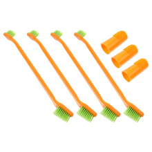 1Set Dubbele Kop Hond Tandenborstel Pet Tandverzorging