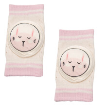 1Paar Roze Kniebeschermers Baby Elastisch Comfortabel En Ademend