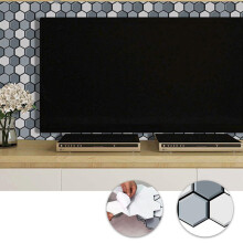 2St PVC Honingraat Wandstickers Zelfklevend Voor Slaapkamer
