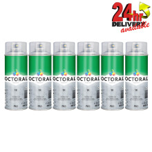 Octoral Spot Primer 1K Aerosol Spray Can White 400ml PA3 Quick Drying x6