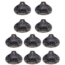 10St Plastic Lampenkappen Bruin Retro Stijl Voor Huisdecoratie