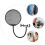 1St Microfoon Wind Screen Filter Staal Zwart Opname Accessoire 6