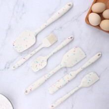6St Silicone Jam Spatula Set Met Antikleefoppervlak En Diverse Kleuren