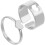 2St Creatieve Lovers Rings in Dagelijks Gebruik 1
