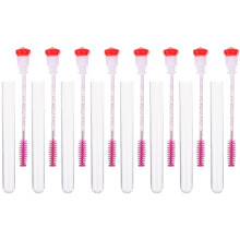 8St Wimperkam En Brow Brush Set Met Comfortabele Handgreep Rood
