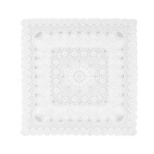 1St Decoratief Witte Polyester Tafelkleed Voor Huis En Feesten