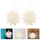 2St Deurhanger Blanke DIY Decoratieve Houtplaat 7