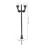 3St Park Lamp Model Zwart Plastic Voor Sand Table DIY 2