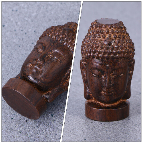 3St Boeddha Sakyamuni Bruin Decoratief 2