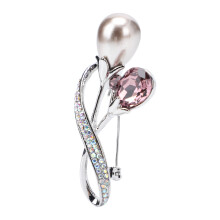 1St Lavendelkleurige Broche Met Parels En Legering Formele Jurk