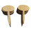 50St Gele Bloemlabels Ovaal Decoratief 1