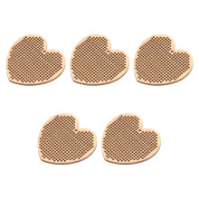 5St Mini Kruissteek Chips DIY Sieraden Sierlijk Lichtbruin