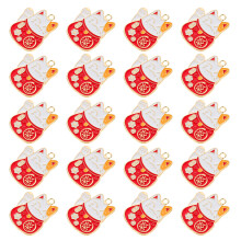 20St Legering Kat Hangers Kleur Decoratie Voor Sleutelhangers