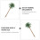 12St Kunstboom Miniatuur Groen Realistisch Decor 5