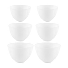 6St Multifunctionele Siliconen Gezichtskommen Voor Maskers Wit
