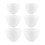 6St Multifunctionele Siliconen Gezichtskommen Voor Maskers Wit 1