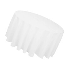 1St Witte Polyester Ronde Tafelkleed Restauratietafel Bruiloft