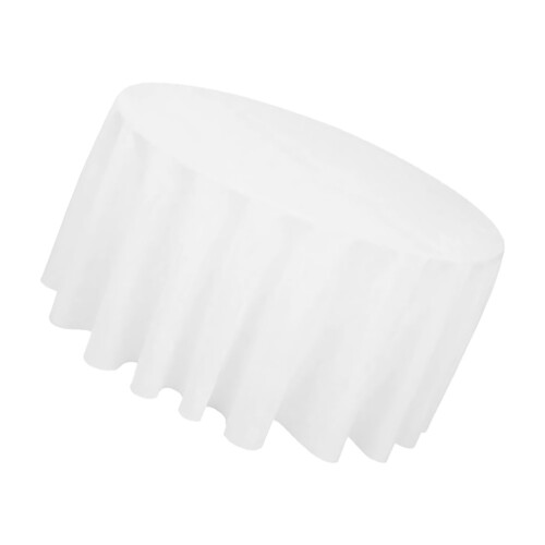 1St Witte Polyester Ronde Tafelkleed Restauratietafel Bruiloft