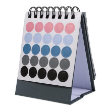 1St Handige Vouwbare Grijze Mini Desktop Kalender Voor Thuisgebruik