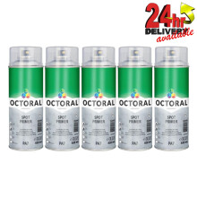 Octoral Spot Primer 1K Aerosol Spray Can Mid Grey 400ml PA7 Quick Drying x5