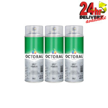 Octoral Spot Primer 1K Aerosol Spray Can Mid Grey 400ml PA7 Quick Drying x3
