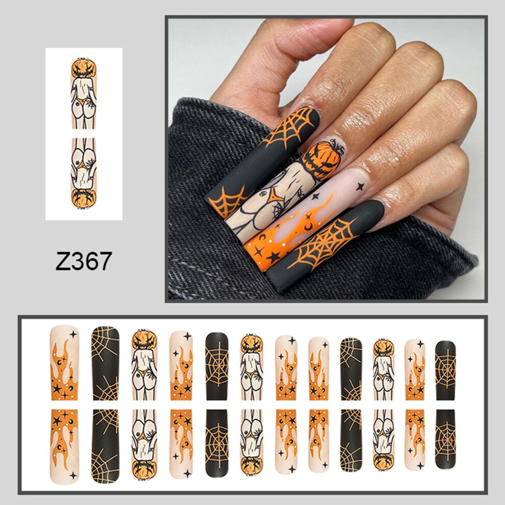 Zhouq-Outdoors (Jelly Glue Model) Waterproof False Nails - Safe & Long Lasting