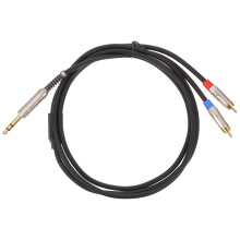 1St Audio Transferring Kabel Zwart Voor Computer Met Gouden Connector