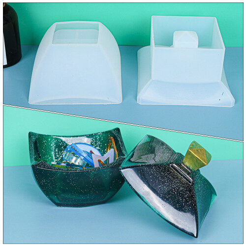 1Set Compacte Siliconen Mal Voor Handgemaakte Opbergdozen 2