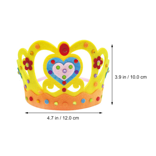 6 Set Kroon Tiara Knutselkit Verjaardagsfeestje 1