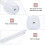 Mini Humidifier ABS Draagbaar Wit Voor Kantoor En 4