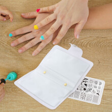 2St Multikleuren Nail Art Organizer Voor Manicure Platen
