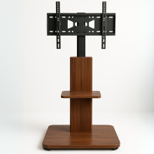 2 Tier Adjustable TV Floor Stand with 2 Shelves