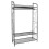 Heavy Duty Metal Open Wardrobe with 2 Shelves 1