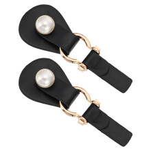 2St Zwarte Duffle Buttons Modieuze Accessoires Voor