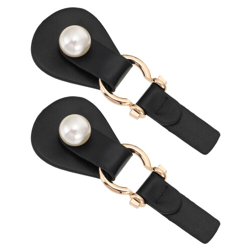 2St Zwarte Duffle Buttons Modieuze Accessoires Voor