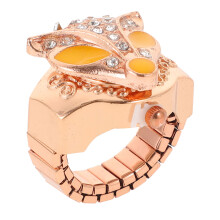 1Persoonlijke Zwarte Finger Watch Met En Sierlijke Afwerking