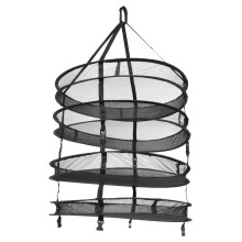 1Set Zwart Vouwbaar Droognet Met 4 Lagen Voor , Camping En Huis