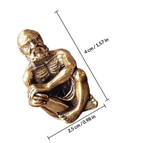 2St Messing Bodhidharma Boeddha Ornament Voor 1