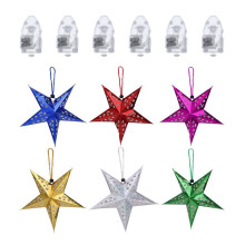 1Set Creatieve Pentagram Hanglamp Kerst Ornamenten En Feestverlichting