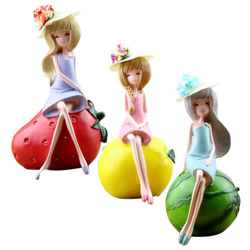 3St Decoratieve Fruit Spaarpot Voor Op