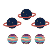 6St Broches Metalen Planetenvorm Chic Broche Blouses En