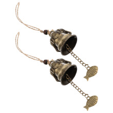 2St Hangende Fengshui Windklokken Olifant Zinc Legering
