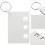 6St Blank Key Ring Wit Duurzaam Voor Sublimatie Print 7