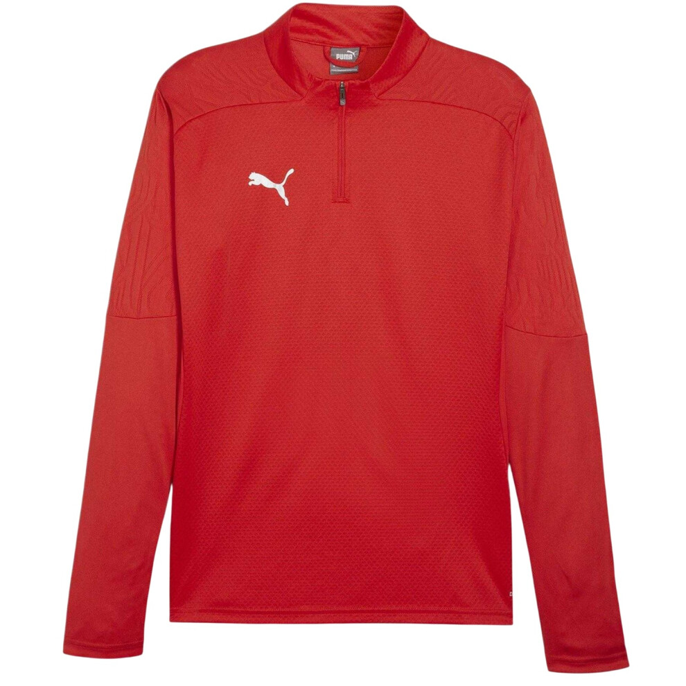 Puma (3Xl, Red) Mens Teamfinal Quarter Zip Training Fleece Top
